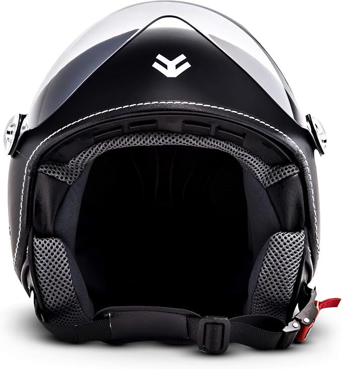 ARMOR HELMETS AV-84 Mat Siyah Çenesiz Motosiklet Kaskı