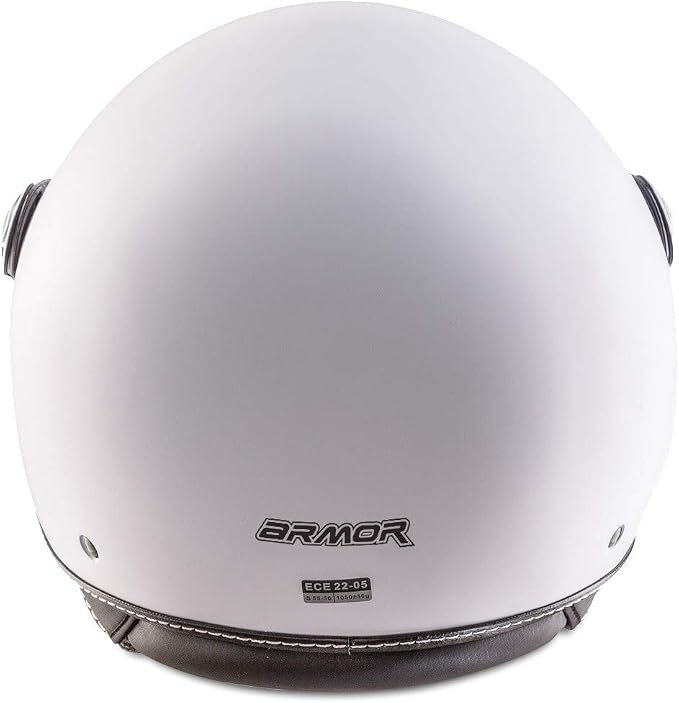 ARMOR HELMETS AV-84 Mat Beyaz Çenesiz Motosiklet Kaskı