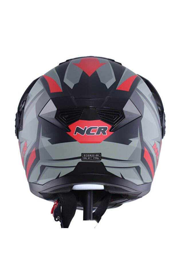 X-Cross Çene Açılır Kask (ECE-22.06) 68079297 165 Kırmızı Grafik - M