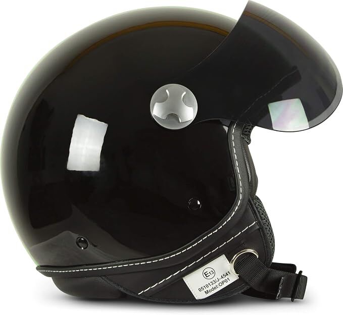 ARMOR HELMETS AV-84 İtaly Black Çenesiz Motosiklet Kaskı