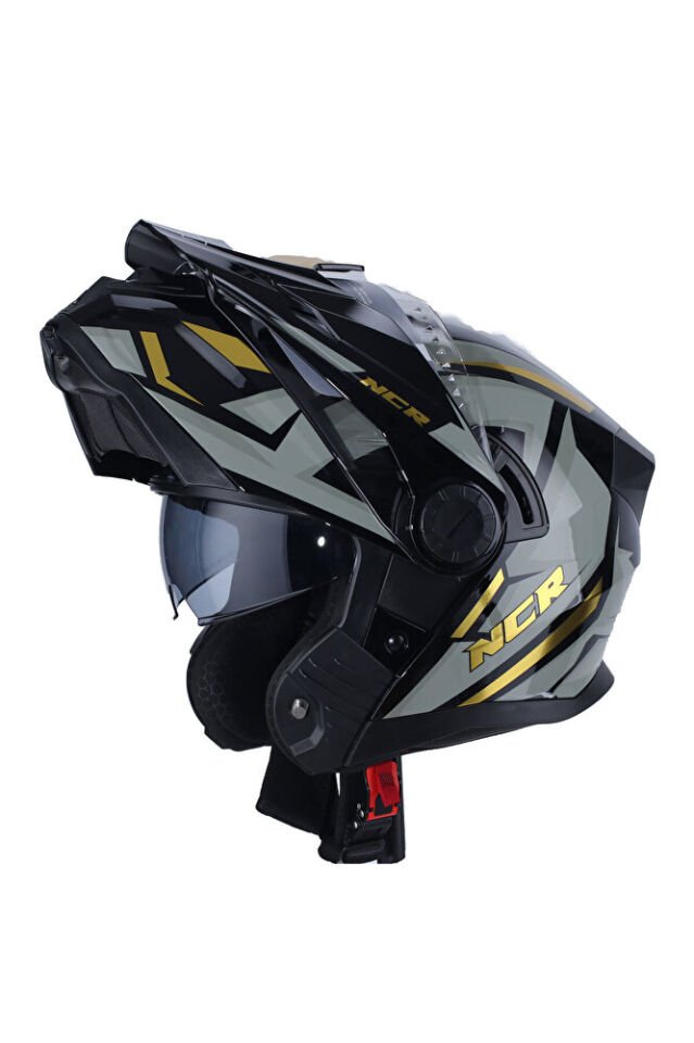 X-Cross Çene Açılır Kask (ECE-22.06) 68079297 165 Sarı Grafik - XL