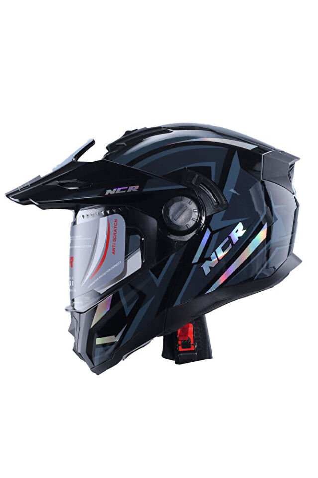 X-Cross Çene Açılır Kask (ECE-22.06) 68079297 165 Mavi Gri - 2XL