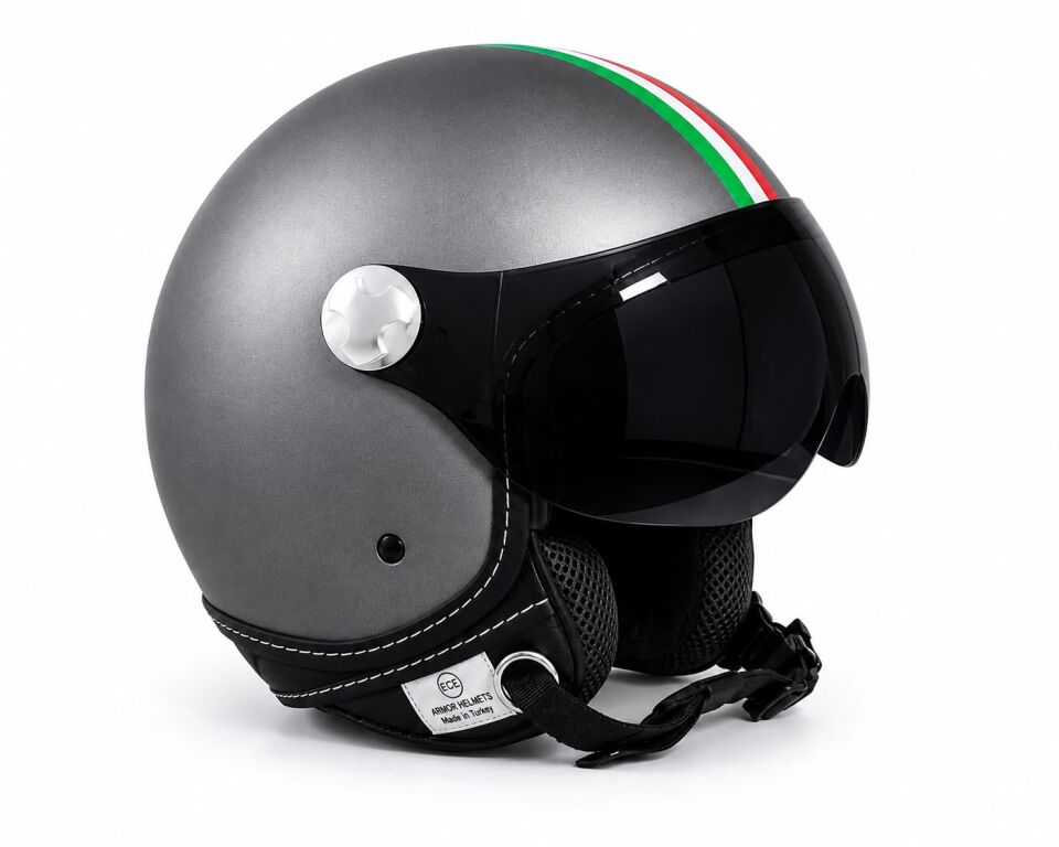 ARMOR HELMETS AV-84 İtaly Titan Çenesiz Motosiklet Kaskı
