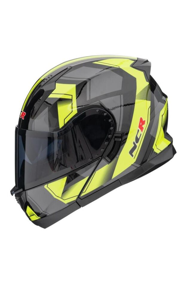 ICON Çene Açılır Kask Siyah Vizörlü