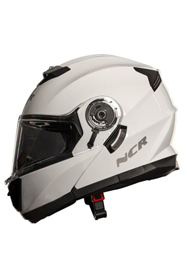 Stars Çene Açılır Beyaz Kask(ECE BELGELİ)