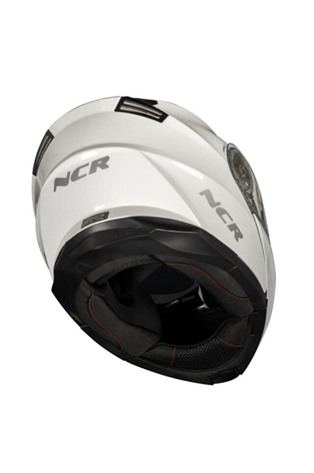 Stars Çene Açılır Beyaz Kask(ECE BELGELİ)