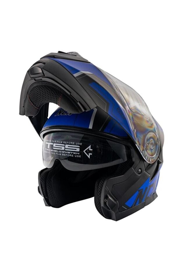 Stars Çene Açılır Beyaz Kask(ECE BELGELİ)