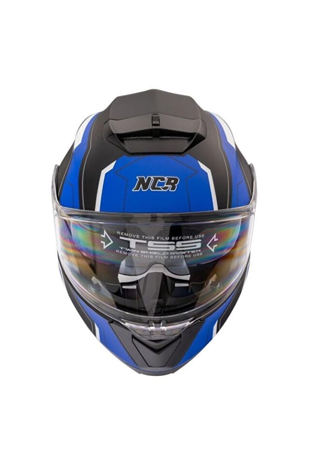 Stars Çene Açılır Beyaz Kask(ECE BELGELİ)