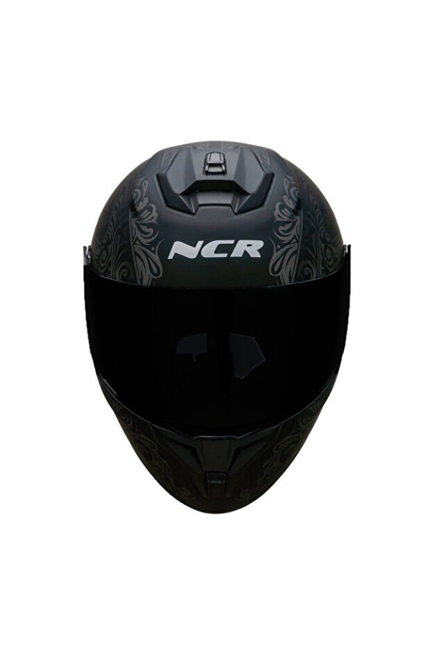 Rapid Siyah Camlı Kapalı Kask (Ece Belgeli) SV Mat Desenli - L