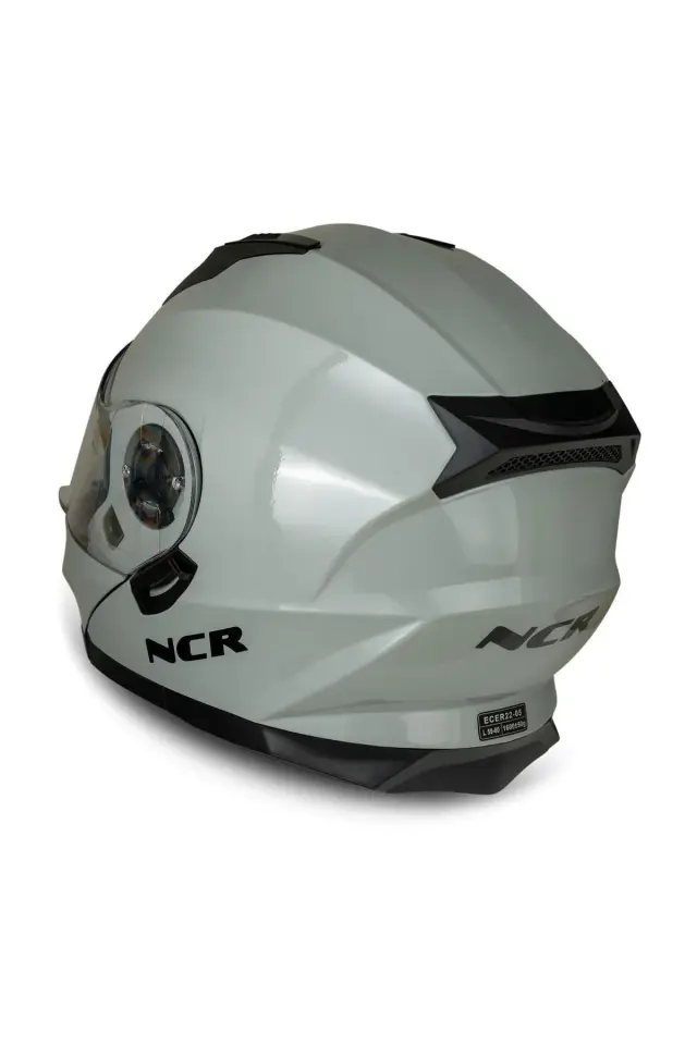 NCR Icon Çene Açılır Cool Gri Motosiklet Kaskı