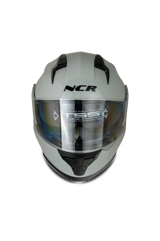 NCR Icon Çene Açılır Cool Gri Motosiklet Kaskı