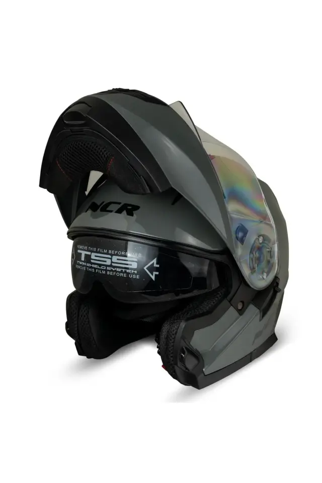 NCR Icon Çene Açılır Nardo Gri Motosiklet Kaskı