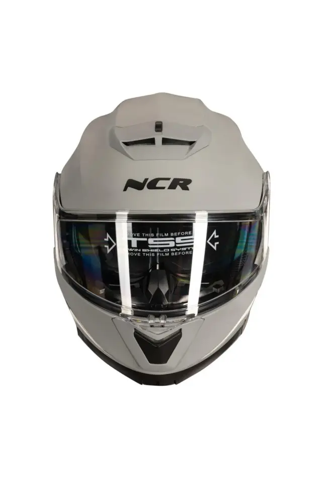 NCR Stars Çene Açılır Cool Gri Kask