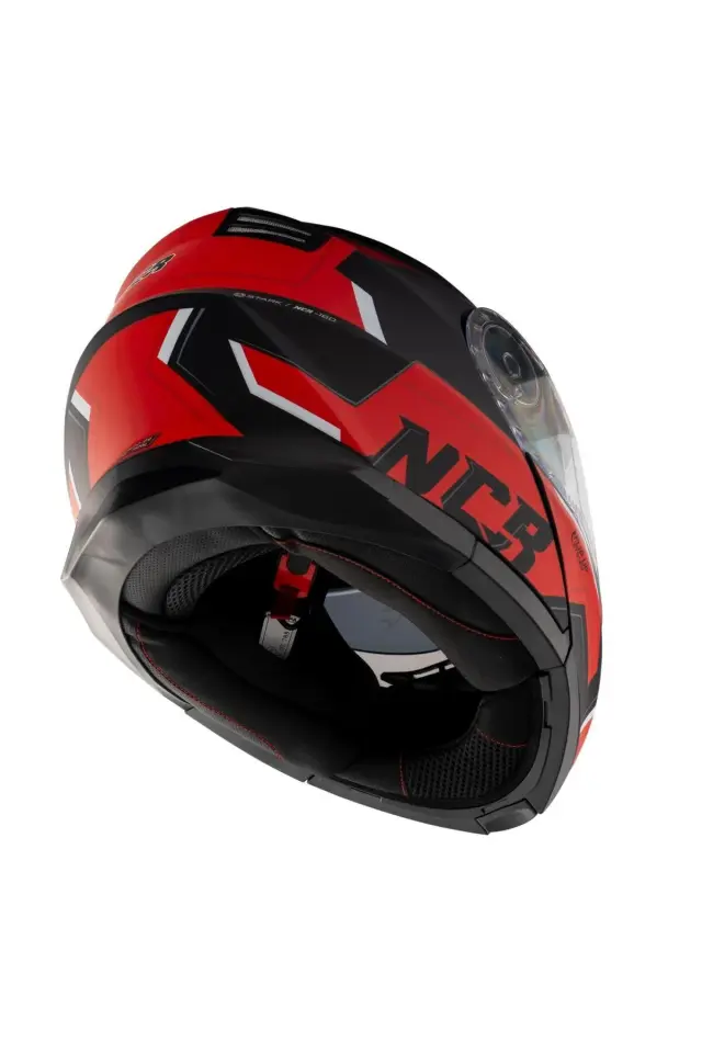 NCR Stars Çene Açılır Kırmızı Grafik Kask