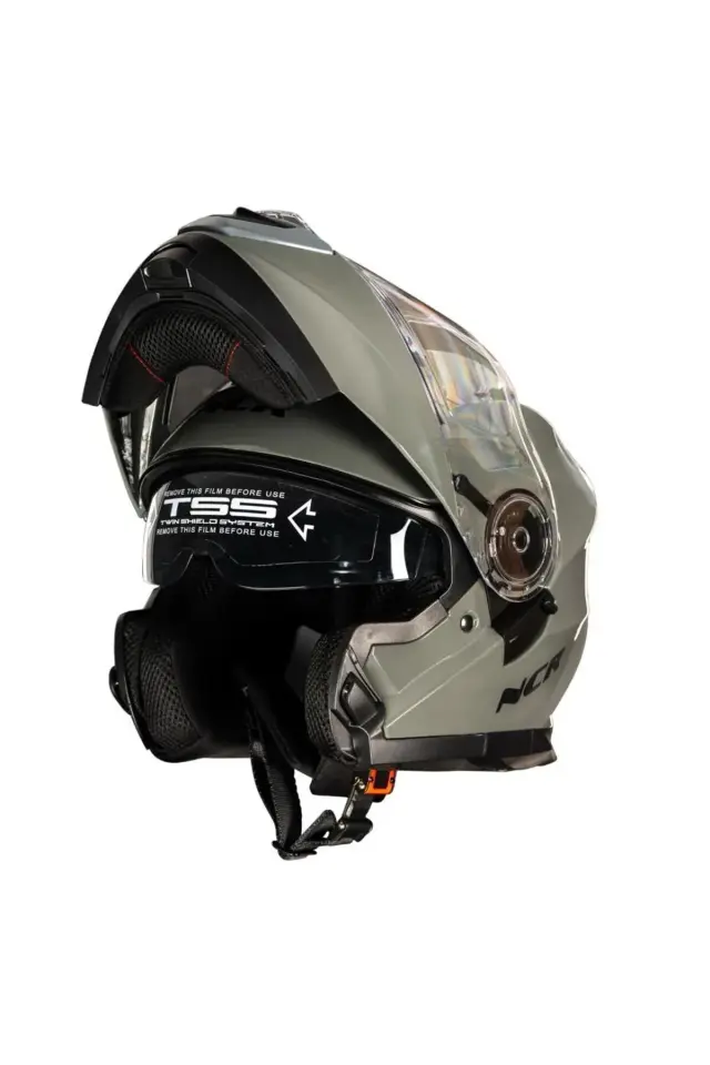 NCR Stars Çene Açılır Nardo Gri Kask