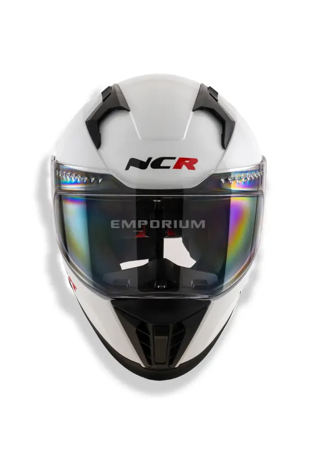 Ncr Stream Kapalı Kask Siyah Vizörlü (ECE-06) Beyaz