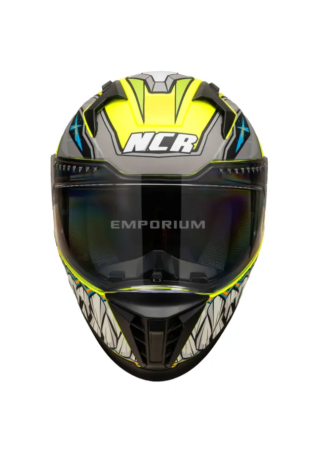 Ncr Stream Kapalı Kask Siyah Vizörlü (ECE-06) Sarı Robot