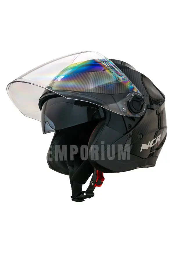 Jet Çenesiz Motosiklet Kaskı (ECE) Carbon