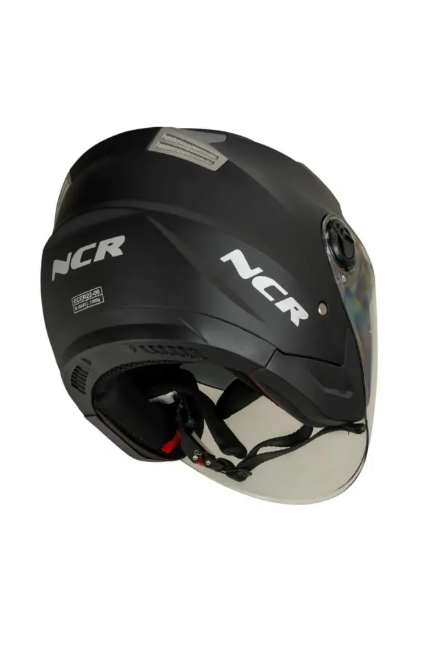 Jet Çenesiz Motosiklet Kaskı (ECE) Mat Siyah