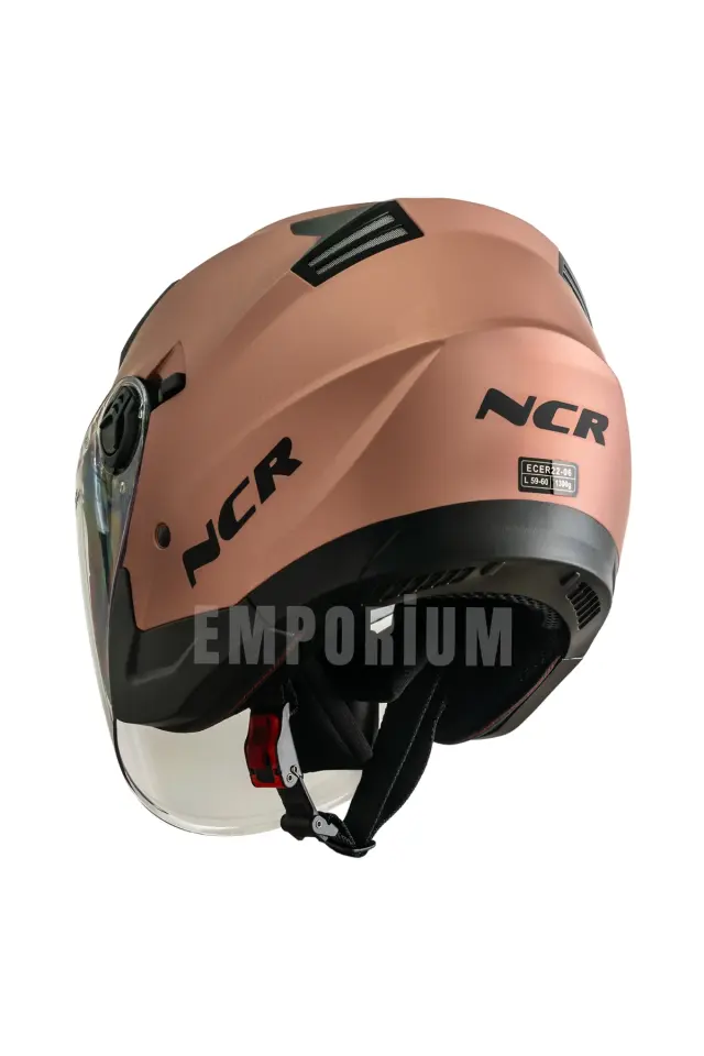 Jet Çenesiz Motosiklet Kaskı (ECE) Rose Gold