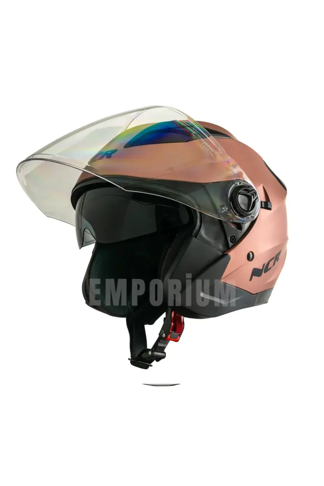 Jet Çenesiz Motosiklet Kaskı (ECE) Rose Gold