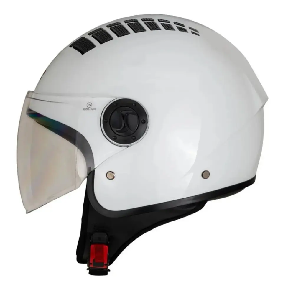 Air Çenesiz Motosiklet Kaskı (ECE) Beyaz