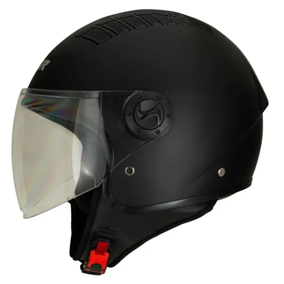 Air Çenesiz Motosiklet Kaskı (ECE) Mat Siyah