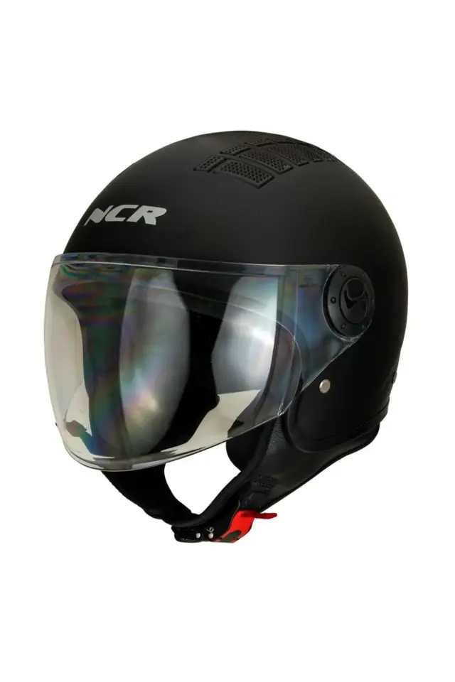 Air Çenesiz Motosiklet Kaskı (ECE) Mat Siyah