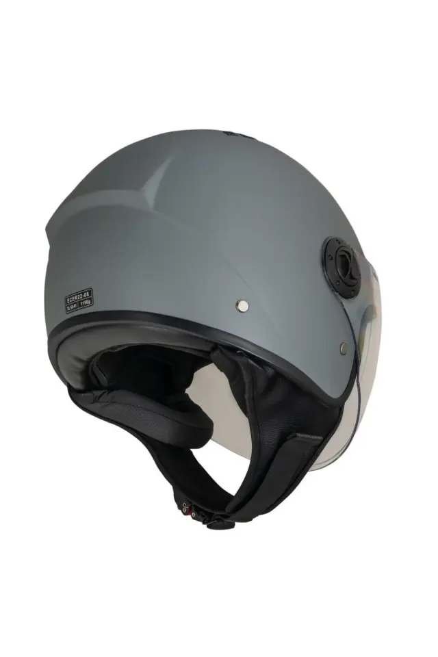 Air Çenesiz Motosiklet Kaskı (ECE) Nardo Gri