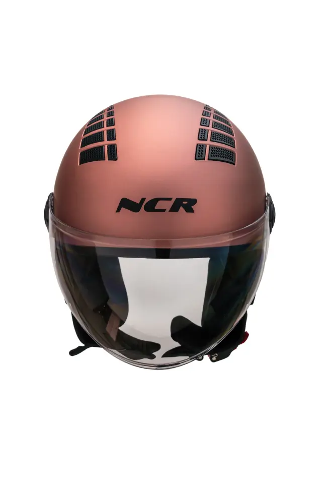 Air Çenesiz Motosiklet Kaskı (ECE) Rose Gold