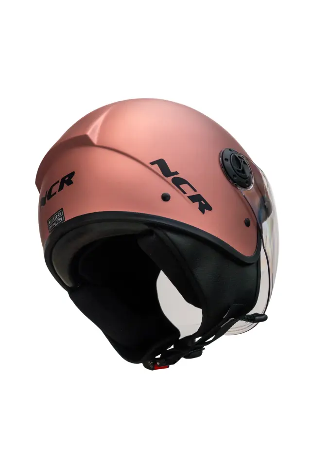 Air Çenesiz Motosiklet Kaskı (ECE) Rose Gold
