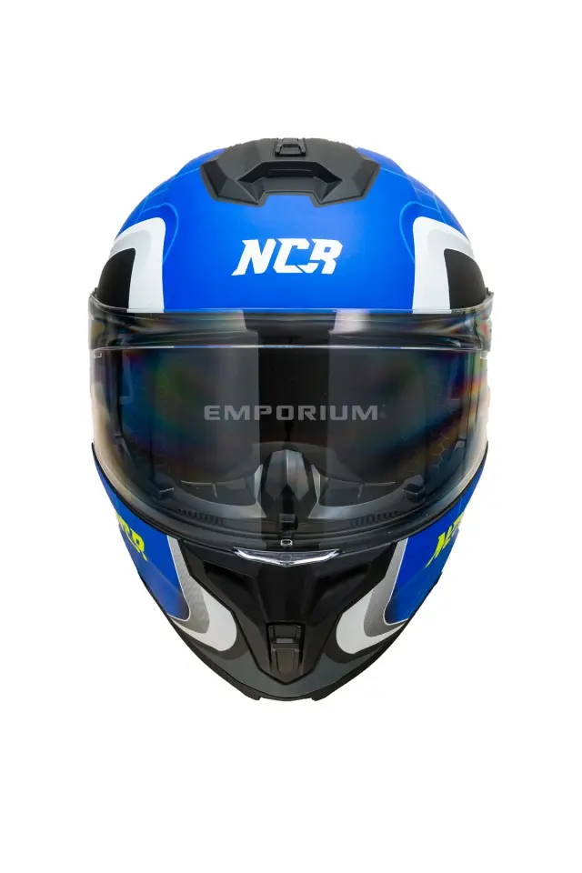 Vega Çene Açılır Güneş Vizörlü Kask  (ECE-06) Mavi